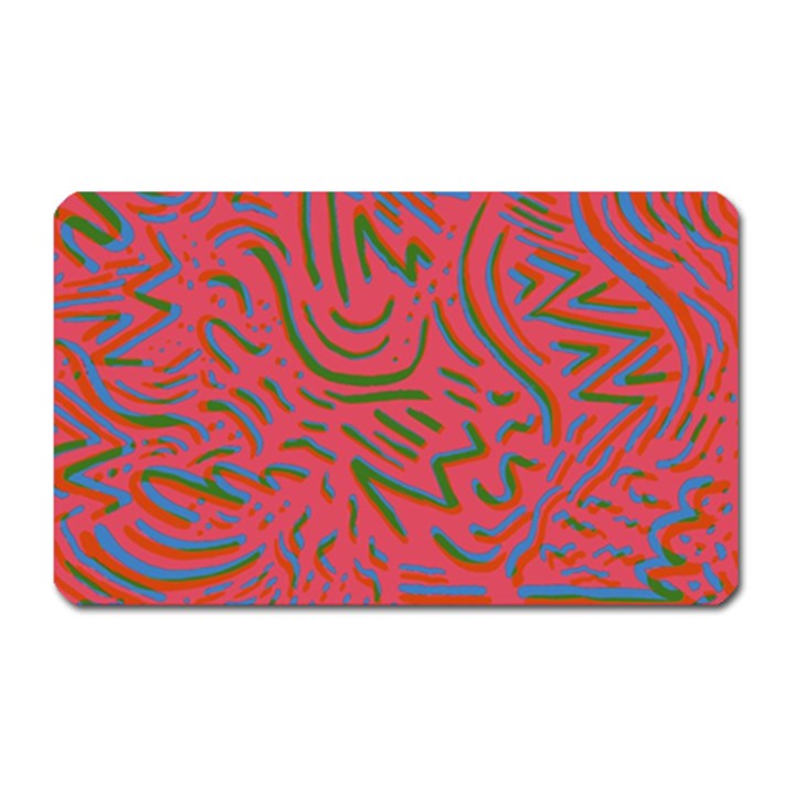 Pattern Saying Wavy Magnet (Rectangular)