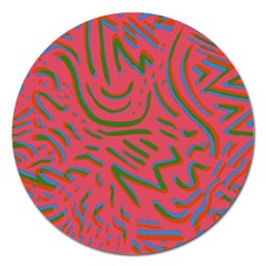 Pattern Saying Wavy Magnet 5  (round) by Ndabl3x