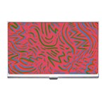 Pattern Saying Wavy Business Card Holder Front