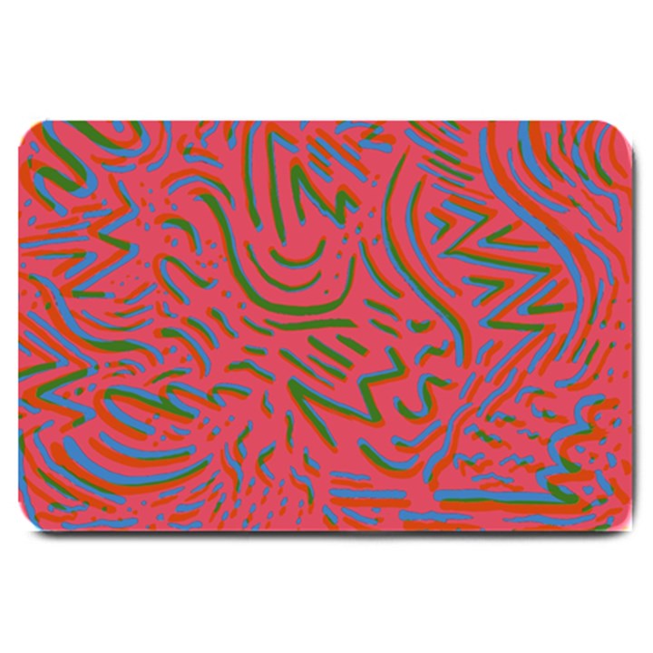 Pattern Saying Wavy Large Doormat