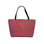 Pattern Saying Wavy Classic Shoulder Handbag Front