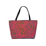 Pattern Saying Wavy Classic Shoulder Handbag Back