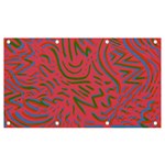 Pattern Saying Wavy Banner and Sign 7  x 4  Front