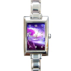 Fantasy World Rectangle Italian Charm Watch by Ndabl3x