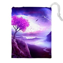 Fantasy World Drawstring Pouch (4xl) by Ndabl3x