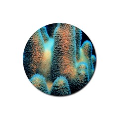 Photo Coral Great Scleractinia Rubber Round Coaster (4 Pack) by Pakjumat