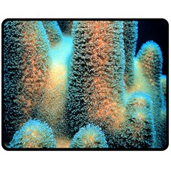 Photo Coral Great Scleractinia Fleece Blanket (medium) by Pakjumat