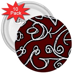 Ethnic Reminiscences Print Design 3  Buttons (10 Pack)  by dflcprintsclothing