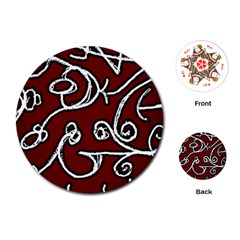 Ethnic Reminiscences Print Design Playing Cards Single Design (round)