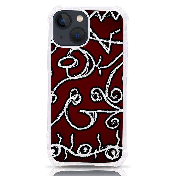 Ethnic Reminiscences Print Design iPhone 13 mini TPU UV Print Case