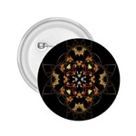 Fractal Stained Glass Ornate 2.25  Buttons Front