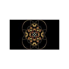 Fractal Stained Glass Ornate Sticker Rectangular (100 Pack) by Sarkoni