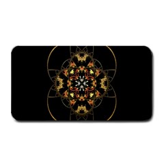 Fractal Stained Glass Ornate Medium Bar Mat by Sarkoni