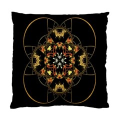 Fractal Stained Glass Ornate Standard Cushion Case (one Side) by Sarkoni