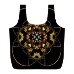 Fractal Stained Glass Ornate Full Print Recycle Bag (L) Front