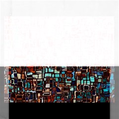 Stained Glass Mosaic Abstract Rectangular Jigsaw Puzzl by Sarkoni