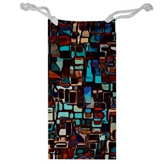 Stained Glass Mosaic Abstract Jewelry Bag by Sarkoni