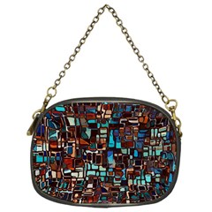 Stained Glass Mosaic Abstract Chain Purse (one Side) by Sarkoni