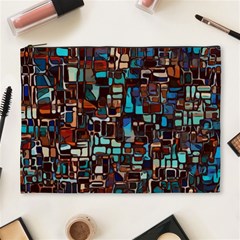 Stained Glass Mosaic Abstract Cosmetic Bag (xl) by Sarkoni