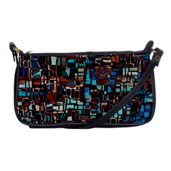 Stained Glass Mosaic Abstract Shoulder Clutch Bag by Sarkoni