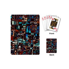 Stained Glass Mosaic Abstract Playing Cards Single Design (mini) by Sarkoni