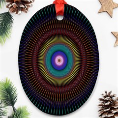 Artskop Kaleidoscope Pattern Ornament (oval)