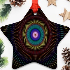 Artskop Kaleidoscope Pattern Star Ornament (two Sides) by Sarkoni