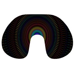 Artskop Kaleidoscope Pattern Travel Neck Pillow by Sarkoni