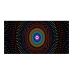 Artskop Kaleidoscope Pattern Satin Wrap 35  x 70  Front