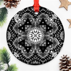 Mandala Calming Coloring Page Ornament (Round)