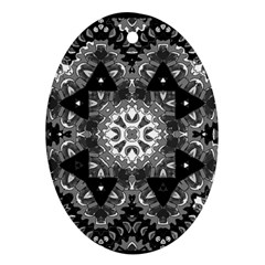 Mandala Calming Coloring Page Ornament (oval) by Sarkoni