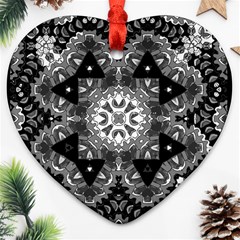 Mandala Calming Coloring Page Ornament (Heart)