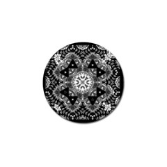 Mandala Calming Coloring Page Golf Ball Marker