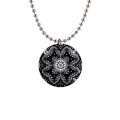 Mandala Calming Coloring Page 1  Button Necklace