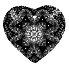 Mandala Calming Coloring Page Heart Ornament (two Sides) by Sarkoni