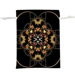 Fractal Stained Glass Ornate Lightweight Drawstring Pouch (xl) by Sarkoni