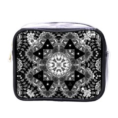 Mandala Calming Coloring Page Mini Toiletries Bag (One Side)