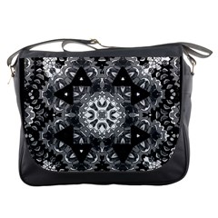 Mandala Calming Coloring Page Messenger Bag by Sarkoni