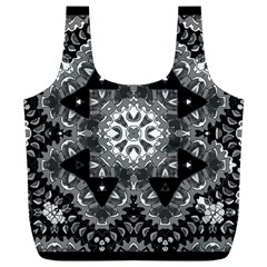 Mandala Calming Coloring Page Full Print Recycle Bag (XL)