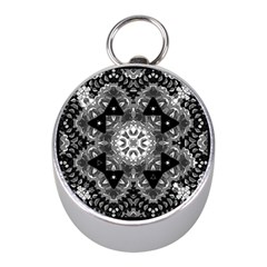 Mandala Calming Coloring Page Mini Silver Compasses