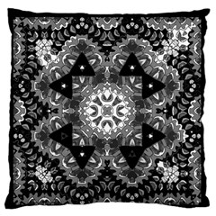 Mandala Calming Coloring Page Large Premium Plush Fleece Cushion Case (One Side)