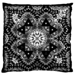 Mandala Calming Coloring Page Large Premium Plush Fleece Cushion Case (One Side) Front