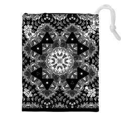 Mandala Calming Coloring Page Drawstring Pouch (4XL)