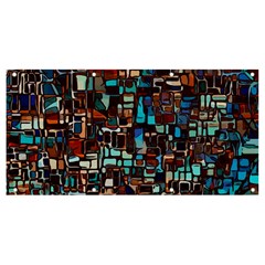 Stained Glass Mosaic Abstract Banner And Sign 8  X 4  by Sarkoni