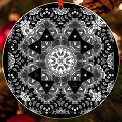 Mandala Calming Coloring Page UV Print Acrylic Ornament Round