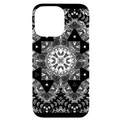 Mandala Calming Coloring Page iPhone 14 Pro Max Black UV Print Case