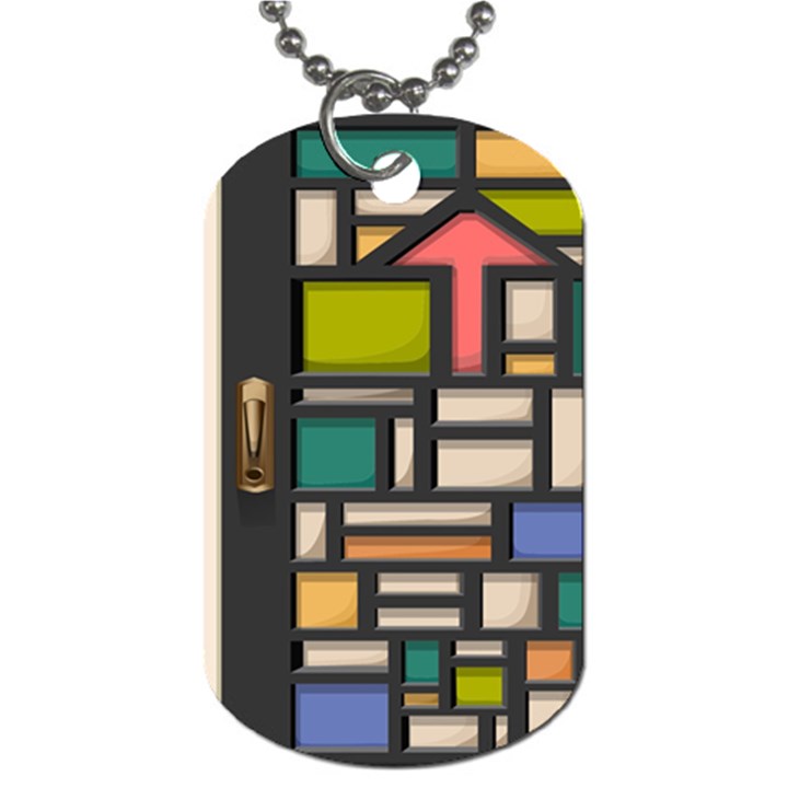 Door Stained Glass Stained Glass Dog Tag (One Side)