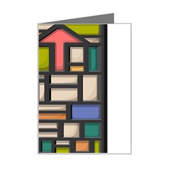 Door Stained Glass Stained Glass Mini Greeting Card by Sarkoni