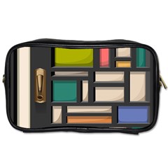 Door Stained Glass Stained Glass Toiletries Bag (two Sides) by Sarkoni