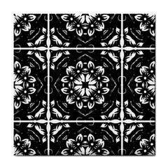 Kaleidoscope Mandala Art Tile Coaster by Sarkoni